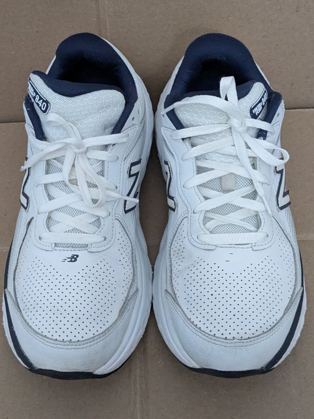 New Balance Fresh Foam X 840 White Team Navy Men's 9.5 Running Shoes MW840FW1 - Picture 4 of 13